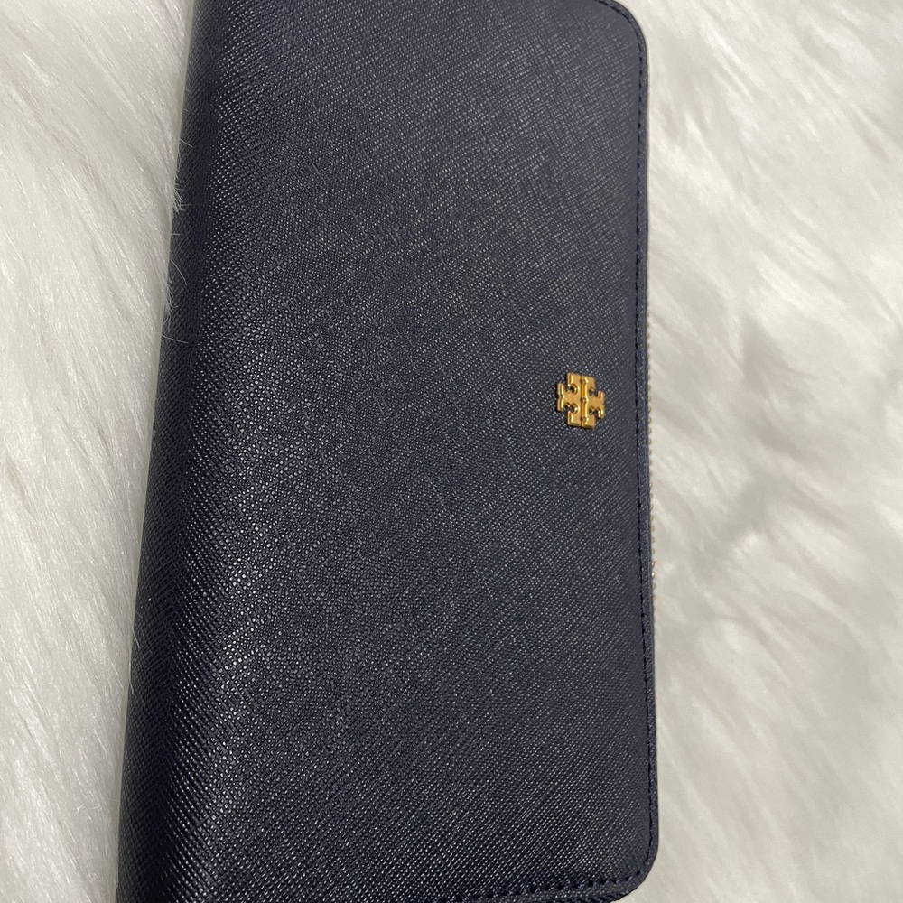 Tory Burch Navy Blue wristlet